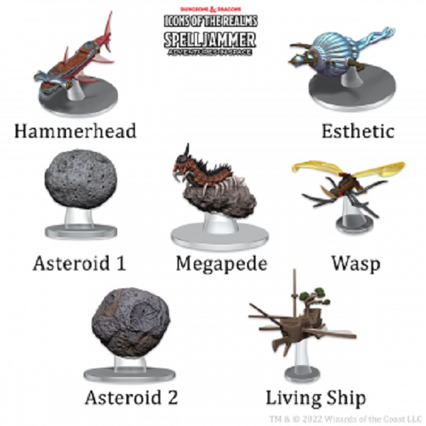 D&D Fantasy Miniaturer: Rumskib Asteroid Møder Wzk96181