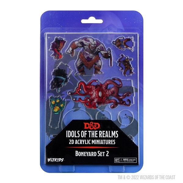 Fantasy Miniature Idols: 2D Akryl Miniaturer Boneyard Set
