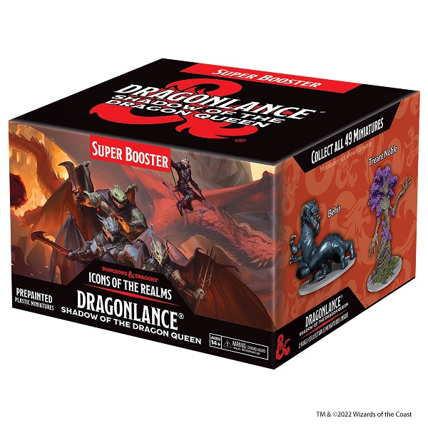 Fantasy Miniatures Set 25 Icons Of The Realms: Dragonlance: Shadow Of The Dragon Queen Super Booster Pack Huge Rare Figurer