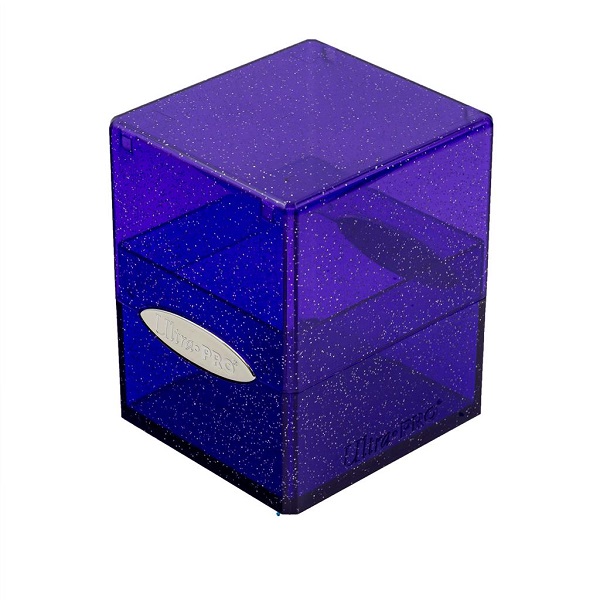Deck Box - Satin Cube: Glitter Lilla fra Ultra Pro