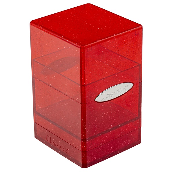Deck Box Satin Tower: Glitter Rød - Ultra Pro