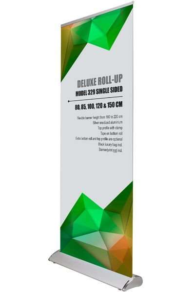 Deluxe Enkeltsidet Roll-up 85 cm i Aluminium - Udsalg!