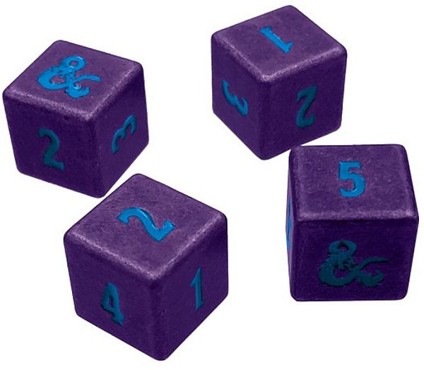 D6 Terninger til Dungeons & Dragons - Heavy Metal Sæt