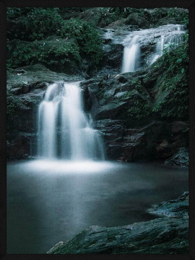 Dobbelt Vandfald Plakat - Smuk Naturplakat til Dit Hjem