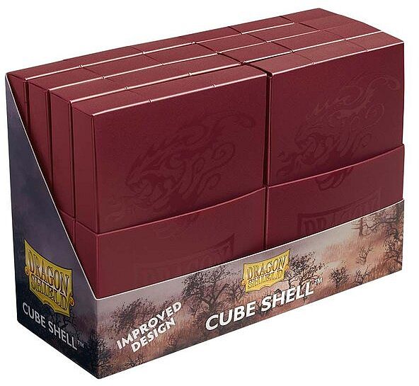 Dragon Shield Cube Shell Deck Box Blood Red Plads Til 8x20 Kort Lommer Dragonshield At-30550