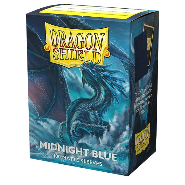 Dragon Shield Deckbeskyttere Matte: Midnatsblå 100 Lommer