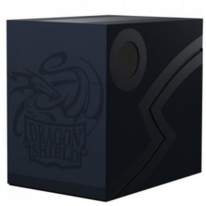 Dragon Shield Double Shell Deck Box Midnight Blue Black Plads Til 150 Kort Lommer Dragonshield At-30656