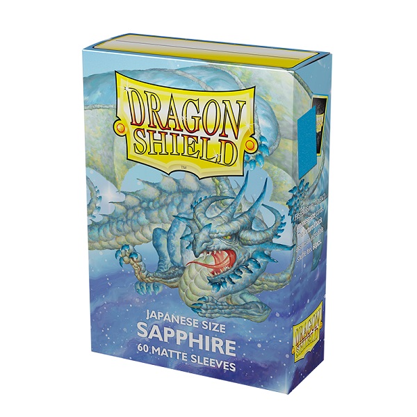 Dragon Shield Matte Lommer til Kort - Sapphire 60 stk.