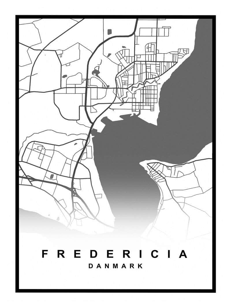 Fredericia Kortplakat - Udforsk Din Elskede By!