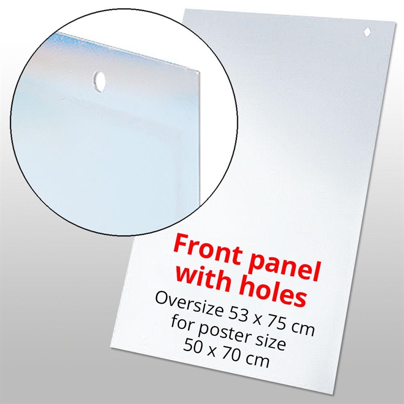 Professionel Frontplade til Wind-Line Gadeskilt - 53 x 75 cm
