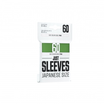 Gamegenic: Just Sleeves: Small Japanese Size Green Gr 195 184 60 Kortlommer
