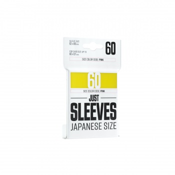 Gamegenic: Just Sleeves: Small Japanese Size Yellow Gul 60 Kortlommer