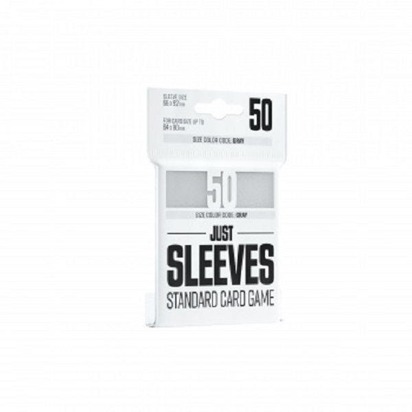 Gamegenic Just Sleeves - Hvide Kortlommer til Spil 50 stk.