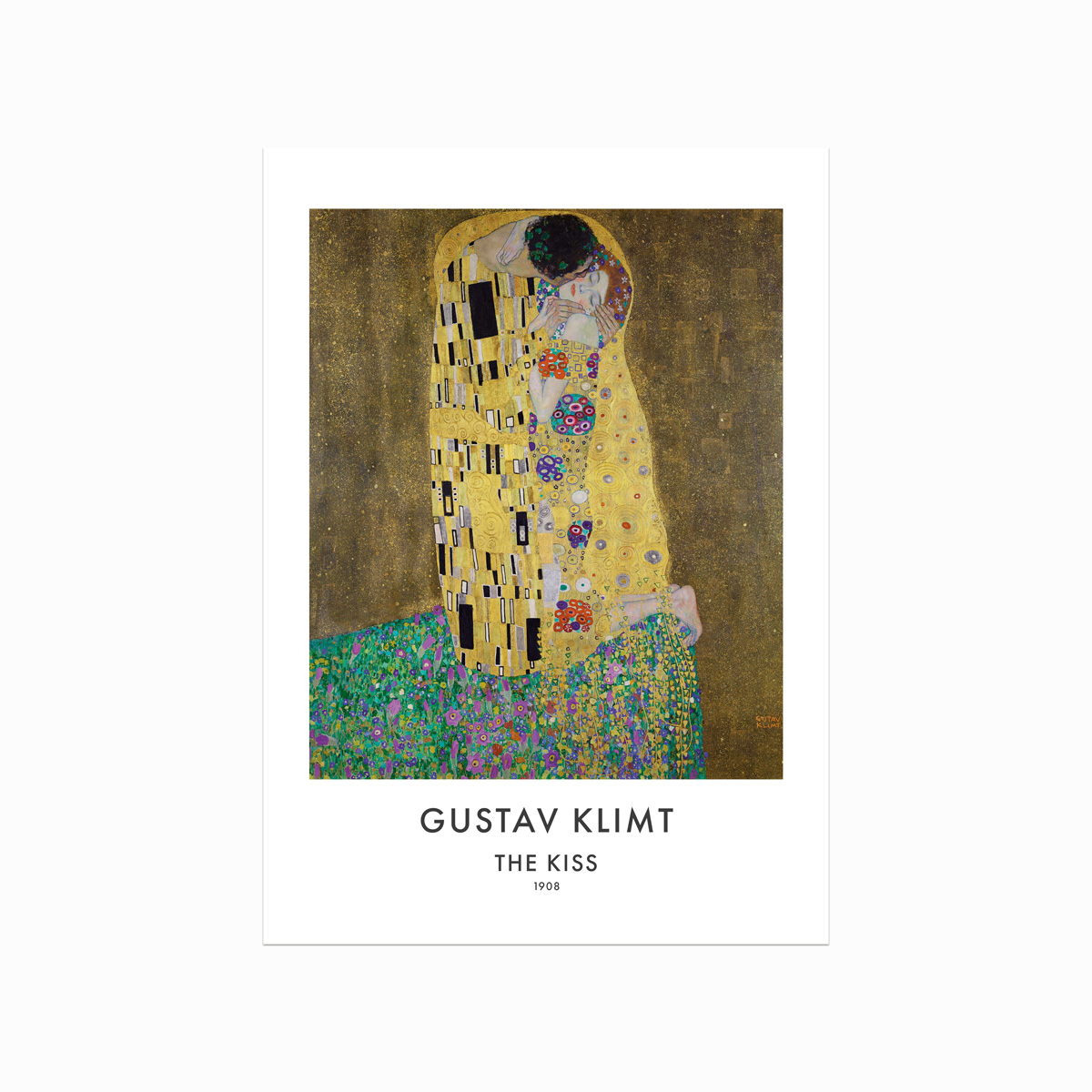 Gustav Klimt Plakat – The Kiss til elegant indretning
