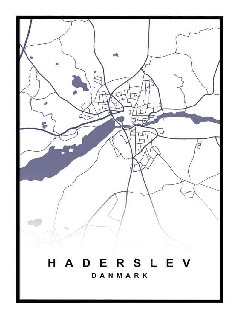 Haderslev Kortplakat – Oplev Din Elskede By