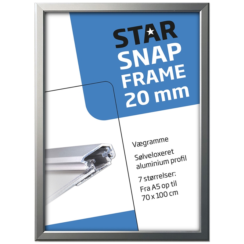 Sølv Klapramme A5 – Elegant Plakatpræsentation til Hjemmet