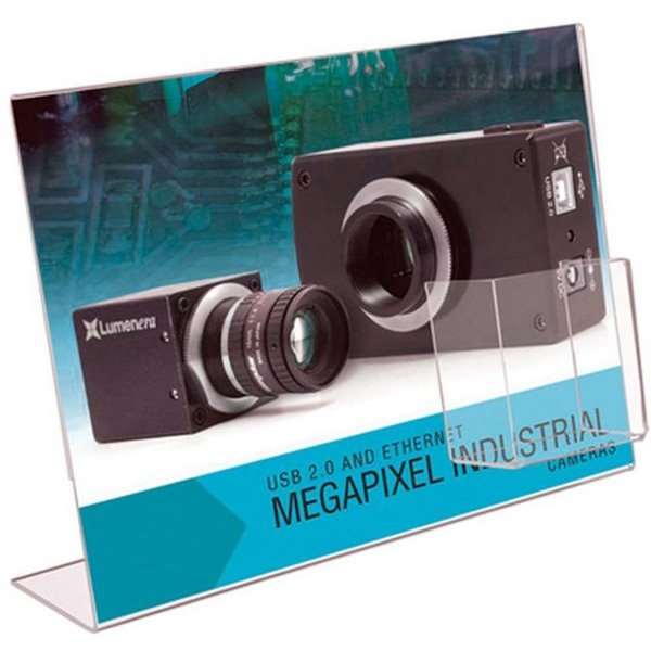 Horisontal Menukortholder A4 med Visitkortholder