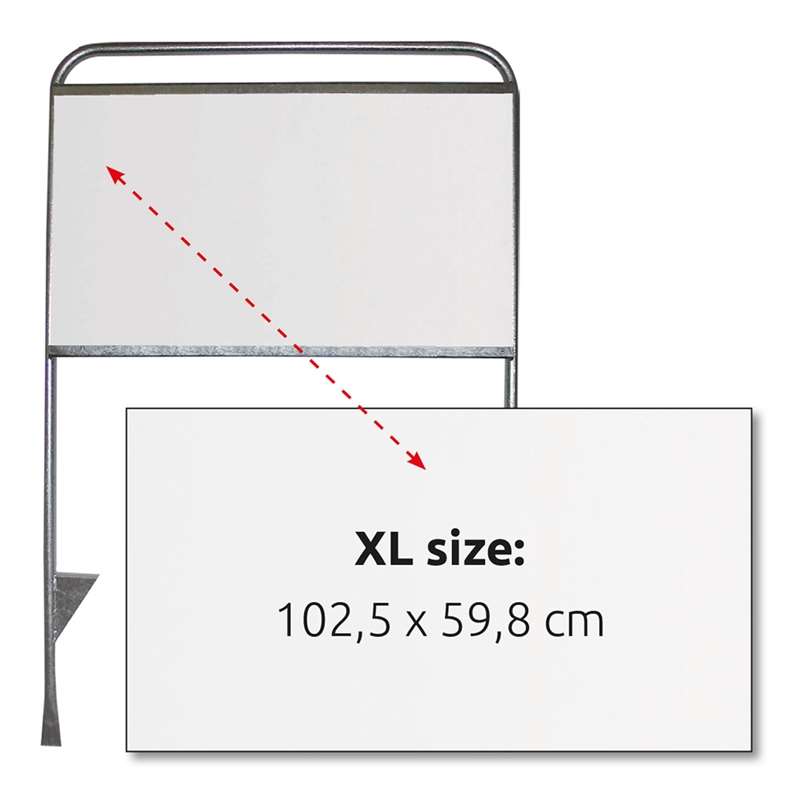 Logoplade 102,5 x 59,8 cm til Estate Sign - Uden print