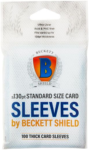 100 Lommer Beckett Shield Thick Cards Card Sleeves Til Opbevaring Top Loaders Sleeves