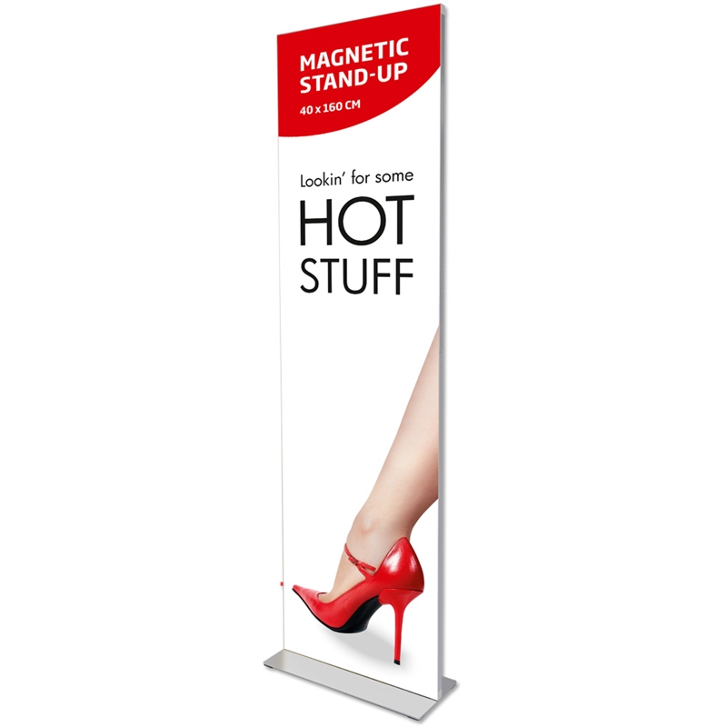 Magnetisk Bannerstander 40 x 160 cm – Perfekt til Events