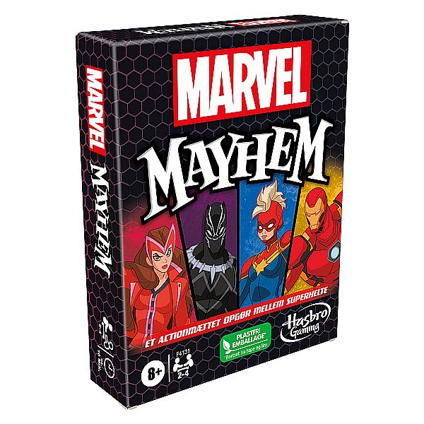 Marvel Mayhem - Dansk Brætspil til Familier og Børn