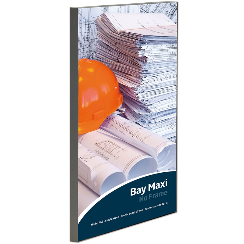 Maxiframe Bay Enkeltsidet Bannerramme - 32 mm Dyb