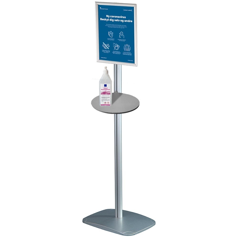 Mini Multi Stander med Hylde og A4 Klapramme - Indendørs Info