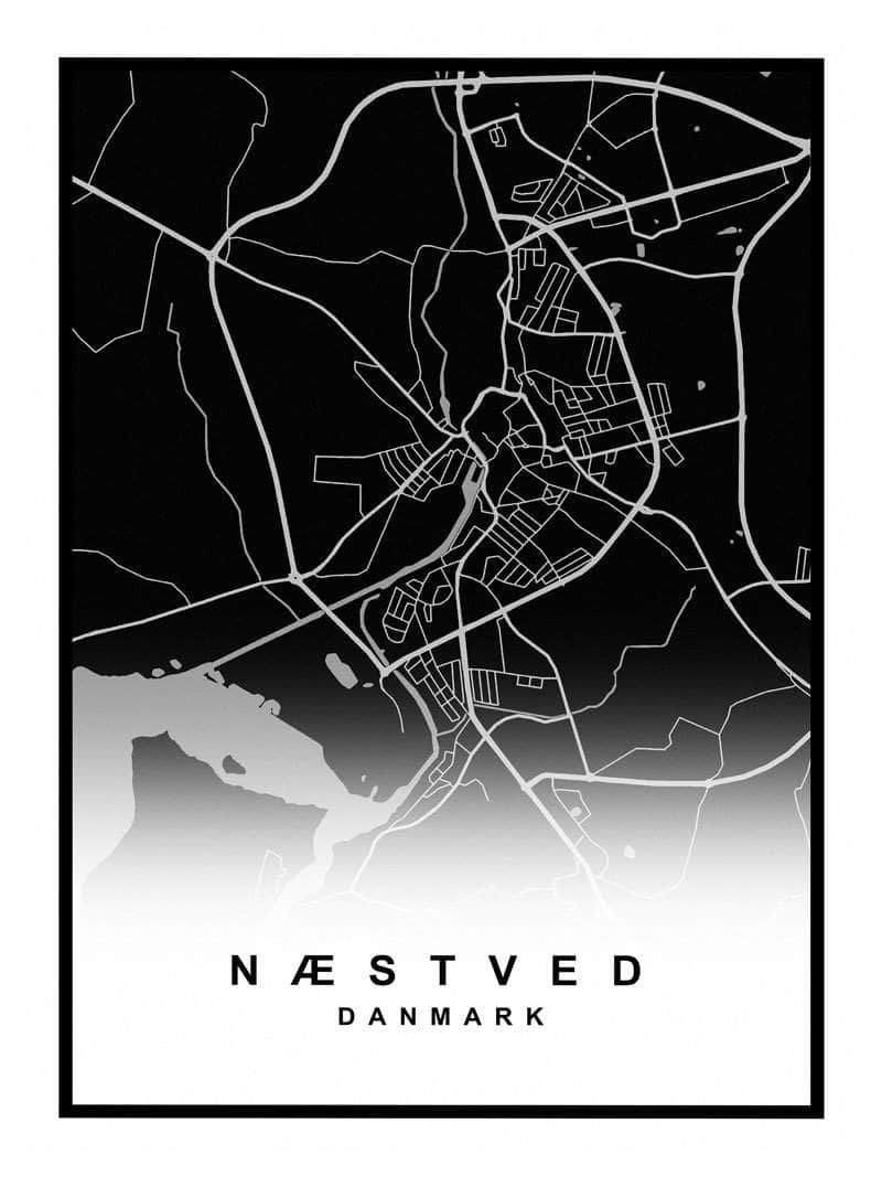 Næstved Kortplakat - Udforsk Din Elskede By!