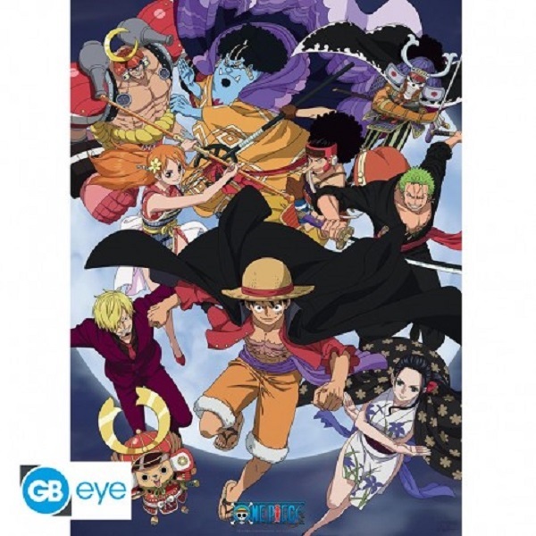 One Piece Wano Raid Plakat 52x35cm - Fantastisk tilbud!