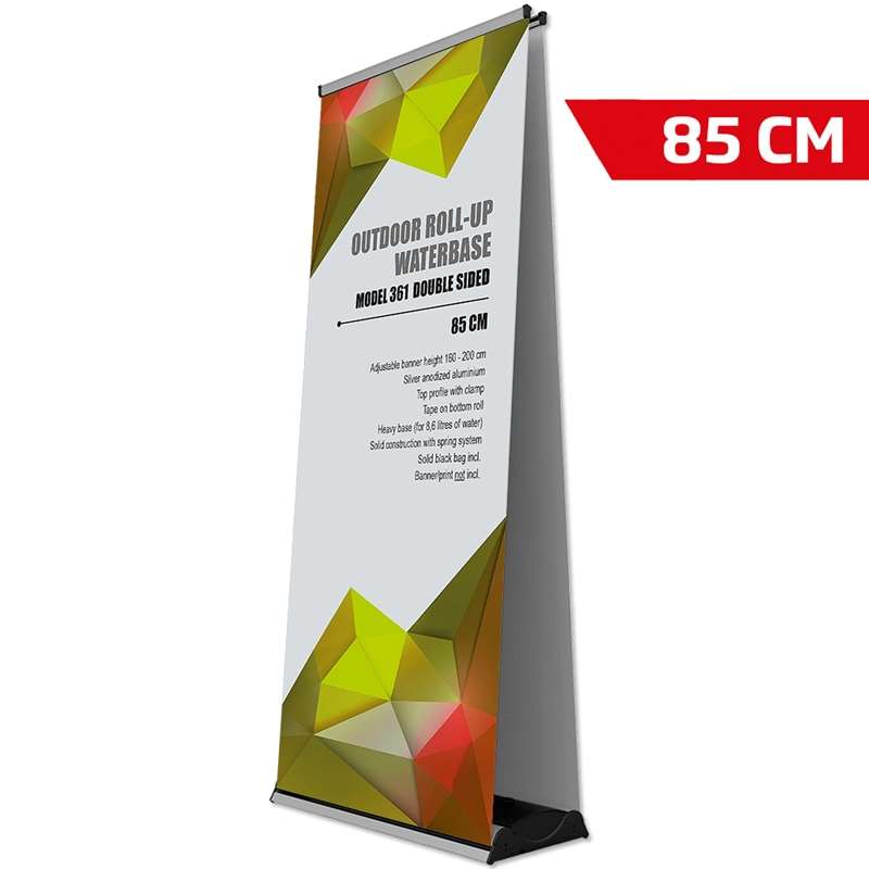 Udendørs Roll-up Vandbase - Stabil og Dobbeltsidet 85x200 cm