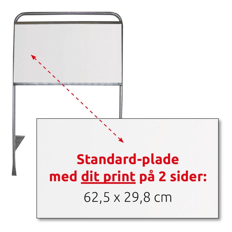 Printplade til Estate Sign Standard – 62,5 x 29,8 cm