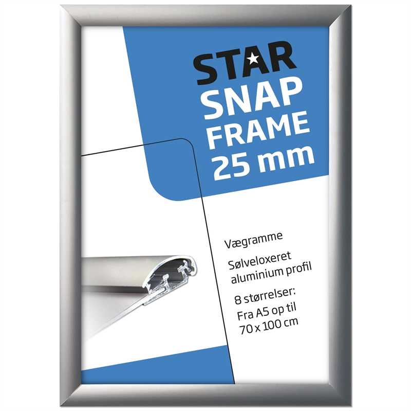 Sølveloxeret Plakatramme 25 mm – Fantastisk Tilbud!
