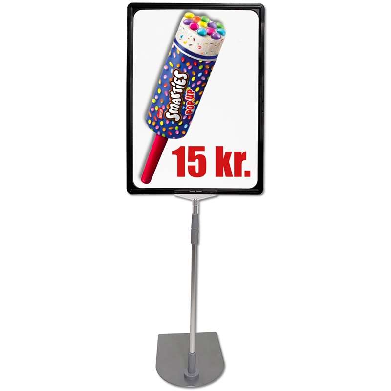 Sort A3 Rammesæt med Alu Fod – Black Friday Tilbud!