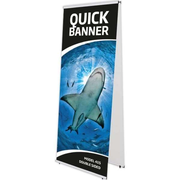 Dobbeltsidet Quick Banner Uden Print - 100x200cm Tilbud!