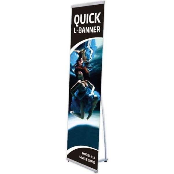 Quick L-banner Enkeltsidet Uden Print - Perfekt til Events