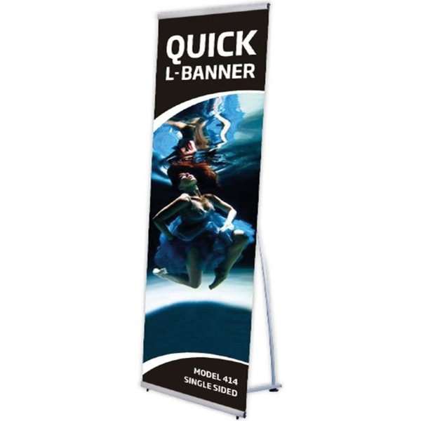 Quick L-banner Stander 80x200 cm - Tilbud til Messestande!