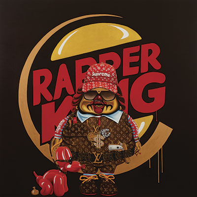 Rapperkinglouis Pop Art Kunsttryk - Unik Dekoration til Hjemmet
