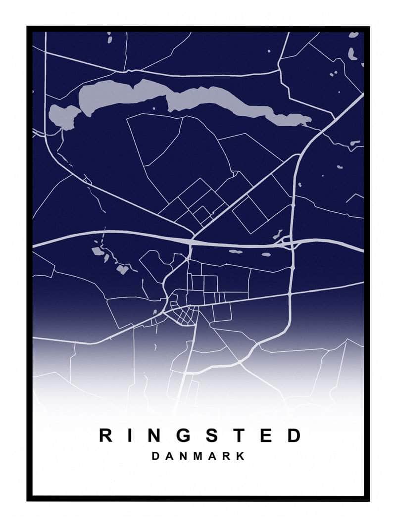 Ringsted Kortplakat - Oplev Din Elskede By