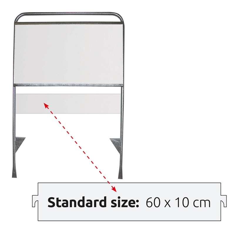 Smal Plade til Estate Sign Standard – Udsalg! 60 x 10 cm