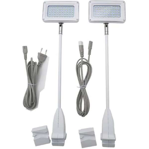 2 stk. 15W LED Spots med Holdere til Truss System - Tilbud!