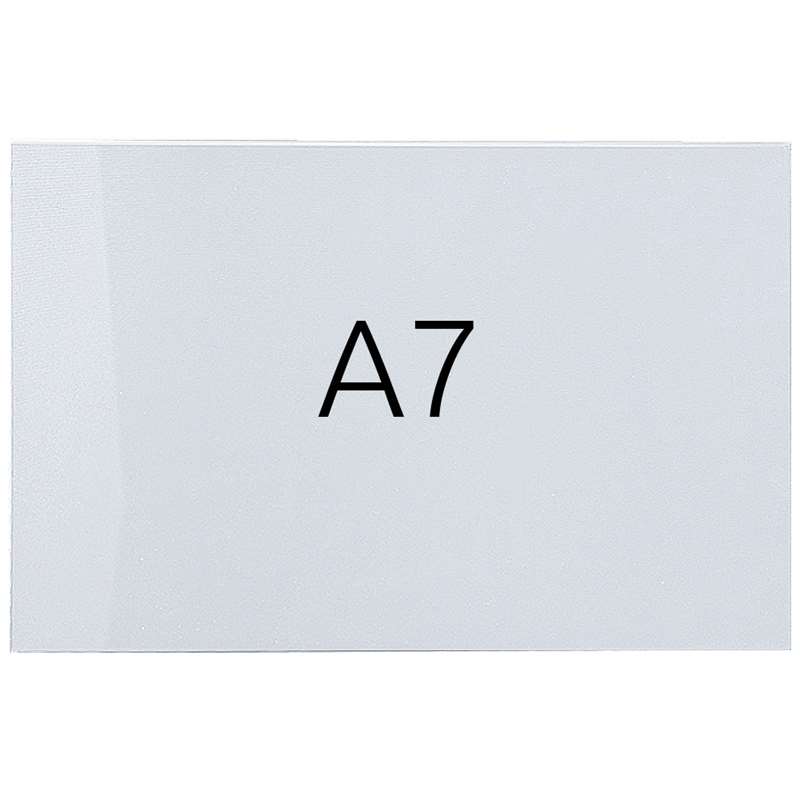 Swingwing Akrylholder A7 - Horisontal, Klar og Bukket