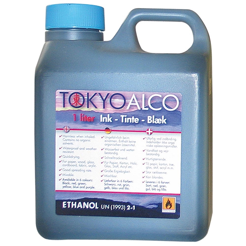 Tokyo Alco Blå Skilteblæk - 1 Liter til Fantastisk Tilbud!