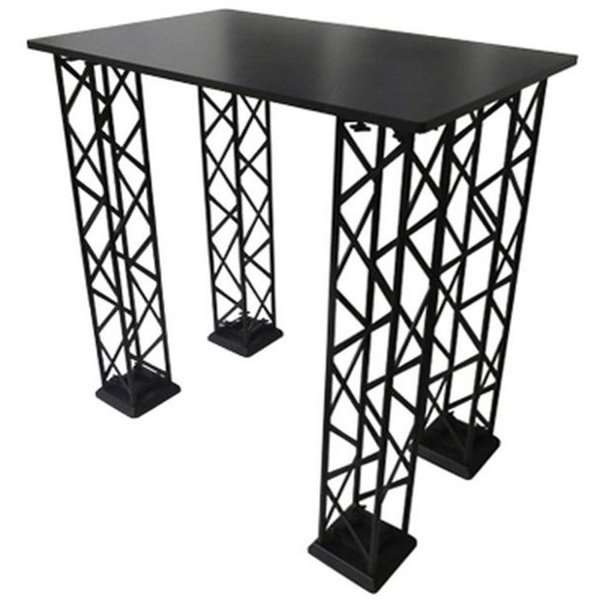 Messedisk i Truss 15 System – Sort/Hvid, 98 cm høj