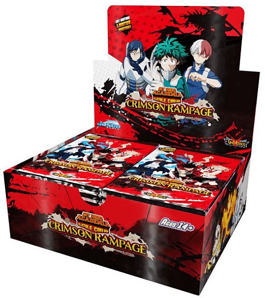 Ufs My Hero Academia Kortspil: Crimson Rampage Booster Box