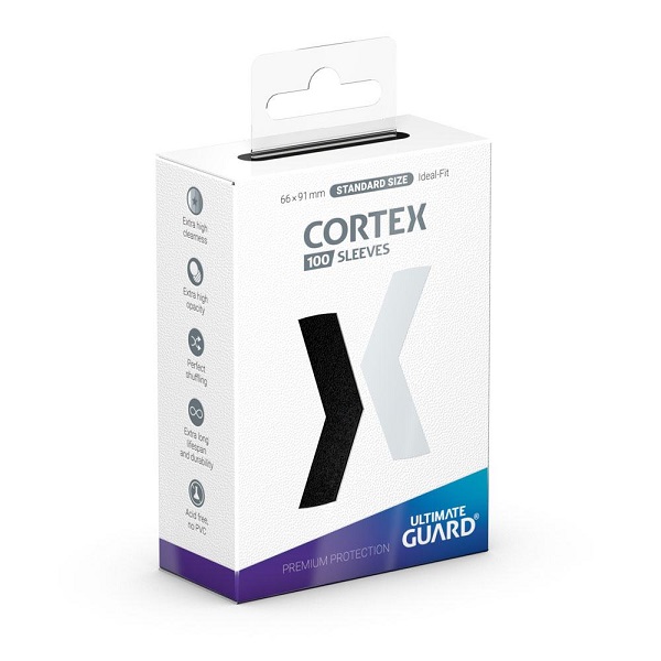 Ultimate Guard Cortex Sleeves Kortlommer Standard Size Black 100 Sleeves