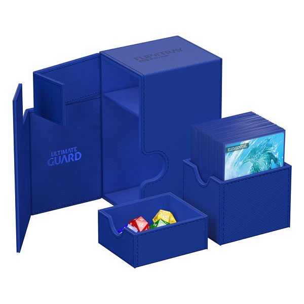 Ultimate Guard Flip Tray Deck Case Deck Box 80 Standard Size Xenoskin Monocolor Blue Bl 195 165