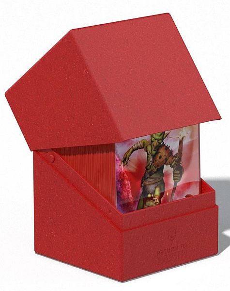 Ultimate Guard: Return To Earth Boulder Deck Case Deck Box 100 Standard Size Red