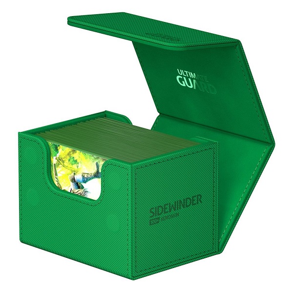 Ultimate Guard Sidewinder Deck Case - Grøn Xenoskin 100+