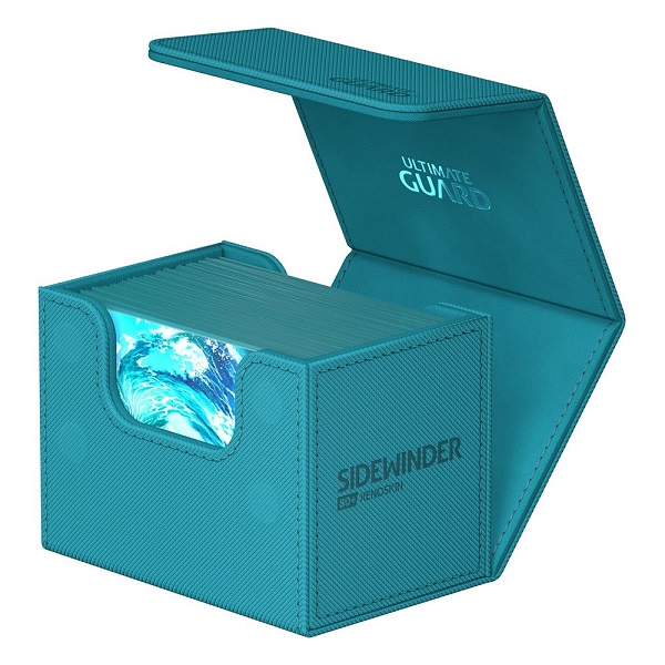 Ultimate Guard Sidewinder Deck Case Deck Box 80 Standard Size Xenoskin Monocolor Petrol Petroleumsbl 195 165