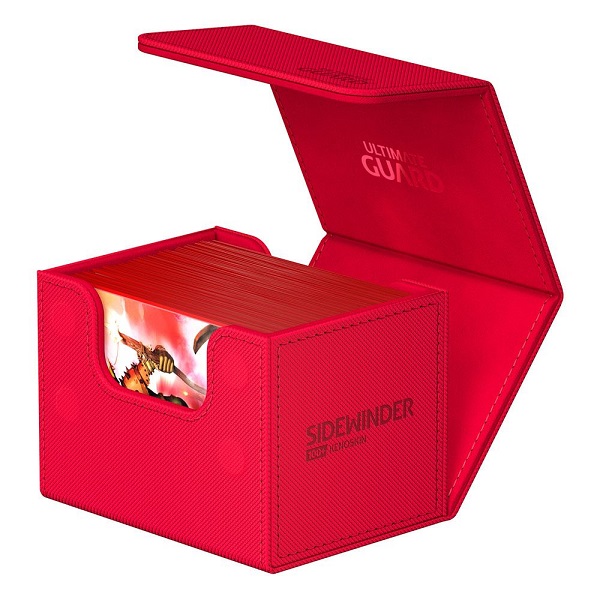 Ultimate Guard Sidewinder Deck Case Deck Box 100 Standard Size Xenoskin Monocolor Red 195 184
